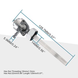 GOOFIT 2 pcs Motorcycle 14mm Fuel Pump Valve Petcock w/Filter Switch Replacement For 50cc 70cc 90cc 110cc 125cc 150cc Chinese Scooter Moped
