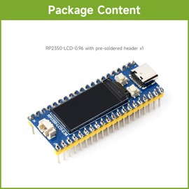 Waveshare RP2350-LCD-0.96 Development Board, with 0.96 Inch Display, 160 x 80 Resolution, Based On Raspberry Pi RP2350A Dual-Core & Dual Architecture Microcontroller, with Pre-Soldered Header