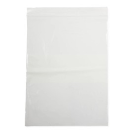 Medline Plastic Bags with Zip Closure and White Write-On Block, 2 mil, 9" x 12"