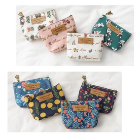 loco animo Pouch with Gusset S Size Lightweight Small Organizer Cute Makeup Pouch Bag in Bag Fashionable Makeup Pouch Gift, Small