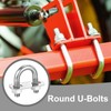 PATIKIL Round U-Bolts, 2 Pcs 1.06"(27mm) Inner Width 58mm Length