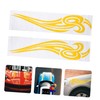 ULTECHNOVO 1 Pair Flame Decals for Car Hood Weatherproof Vinyl