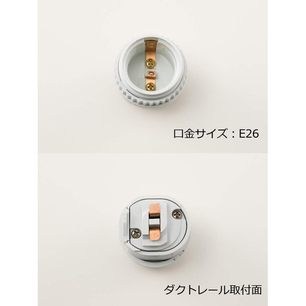 SWAN LED Bulb Ball Type (Daylight White) + Duct Rail Socket (White) Set of 3 E26 Base