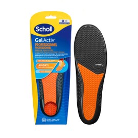 Scholl GelActiv Professional Women's Work Shoes for Lasting Comfort with Shock Absorption and Reinforced Cushioning Thanks to GelWave Technology, Size 35.5-40.5, orange