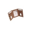 Slim Wallet Deluxe, Brown buffalo leather with zip pocket, rfid
