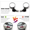 goodfitment - Bar End Motorcycle Mirrors, Universal Round 7/8" Handle