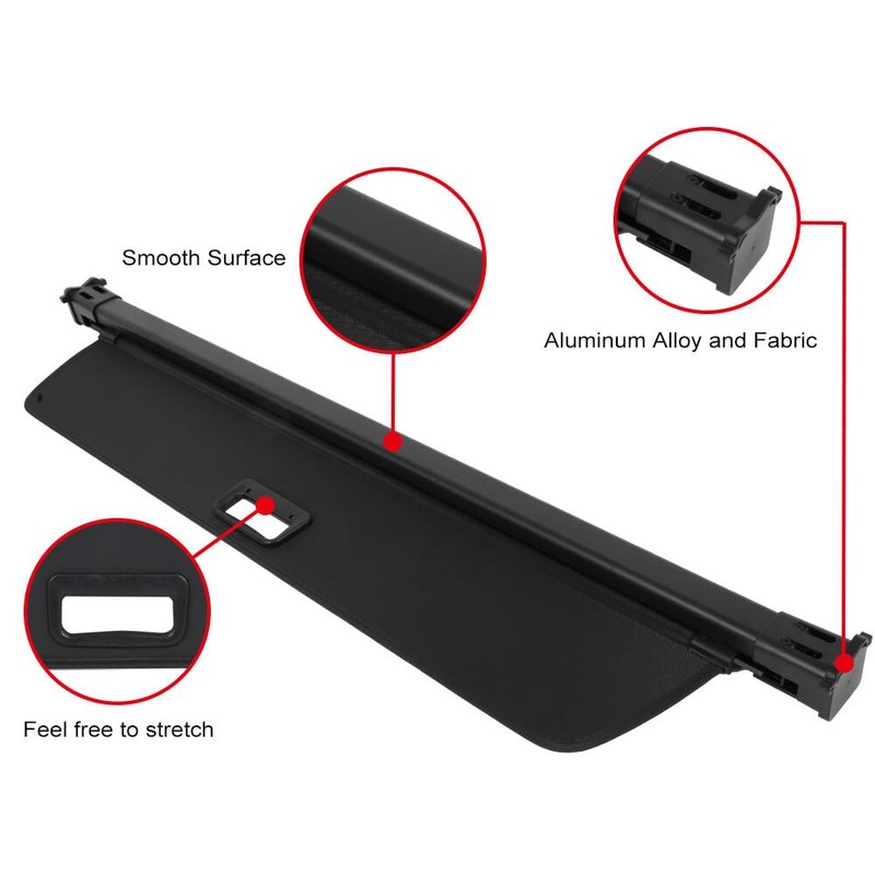 ECCPP Cargo Cover 2018-2024 Fit for Volvo XC60 Flexible Rear