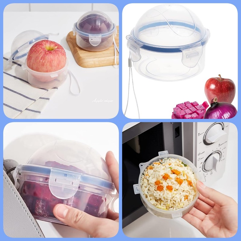 Wzenclave Small Fruit and Vegetable Storage Containers With Lid,Onion Storage