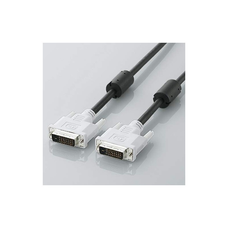 エレコム ディスプレイケーブル DVI-D24pin デュアルリンク デジタル 1m ブラック CAC-DVDL10BK