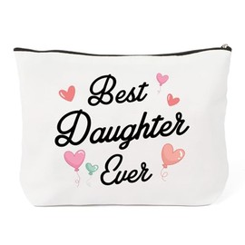 QONCV Cosmetic Bags, Best Daughter Gifts for Women Birthday Christmas Valentine, Presents for Daughter, Make Up Bag