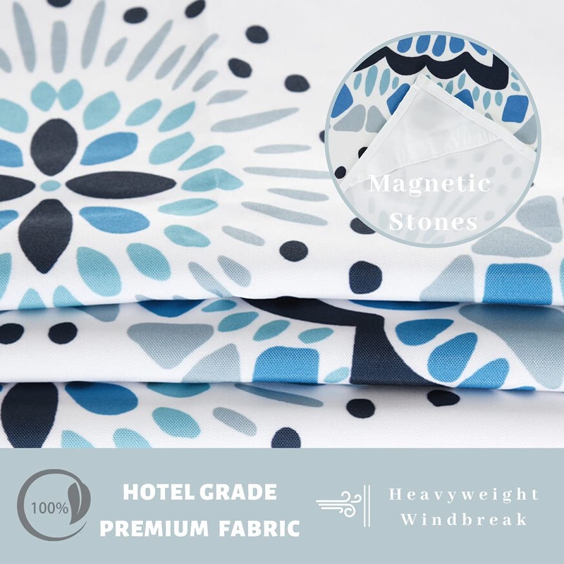 Ecoehoe 71" W x74 H Hotel Grade Fabric Hook Free
