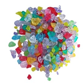 Beton-ABC Colourful Glass Stones 4-10 mm, Glass Nuggets 850 g – Decorative Stones