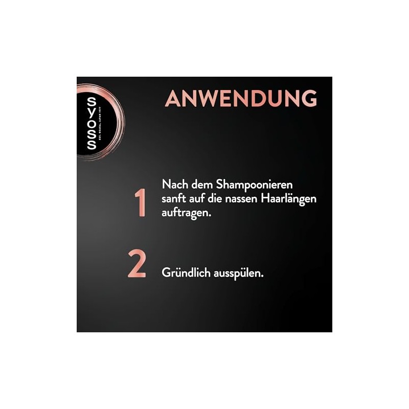 Syoss Deep Conditioner Intense Keratin (250 ml), Nourishing Conditioner with