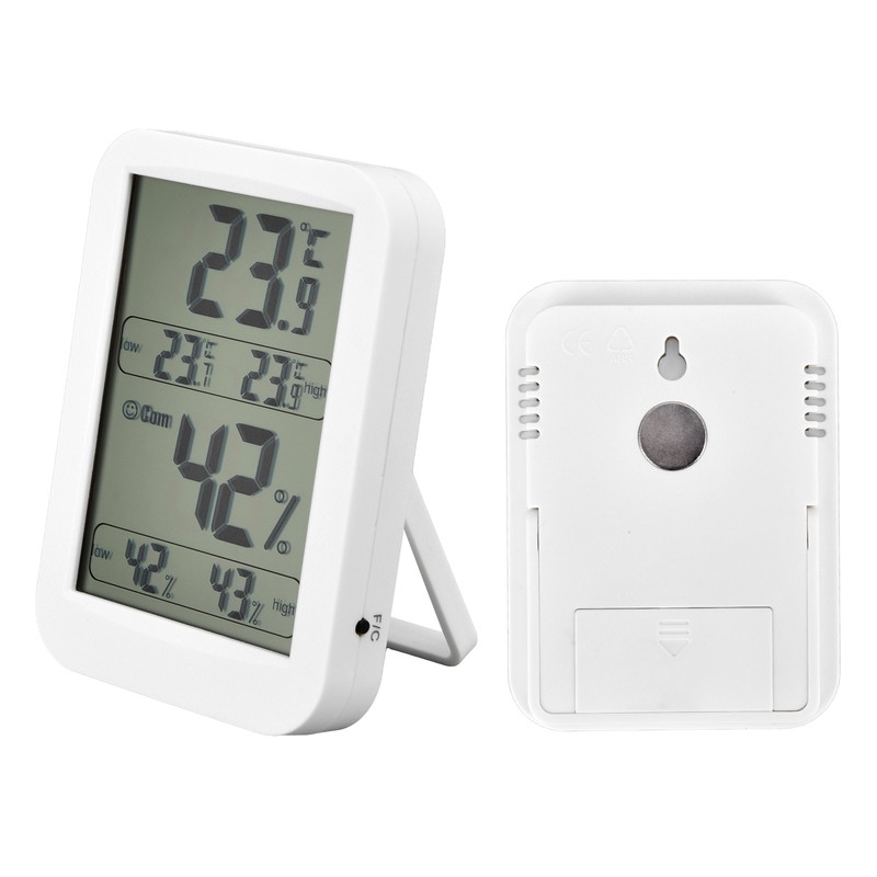 Thermometer Hygrometer Accurate Large LCD Display Temp Humidity Meter for