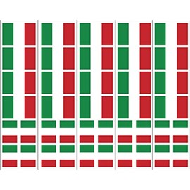 Italian Flag Temporary Tattoos, Italy Party Favors