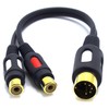VITALCO DIN RCA Audio Adapter DIN 5-Pin Male to 2X