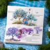 AuriicLeaf Flower Tree Scrapbook Stickers Set, 60PCS Holographic Ephemera for