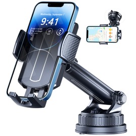 Comboproof Car Phone Holder Mount, Adjustable Car Phone Mount for Car Truck, 360 Degree Rotation Phone Mount for Windshield, Universal Dashboard Phone Holder for Cell Phone
