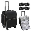OCHEAL Hairstylist Traveling Case with 4 Clear Travel Makeup Bags