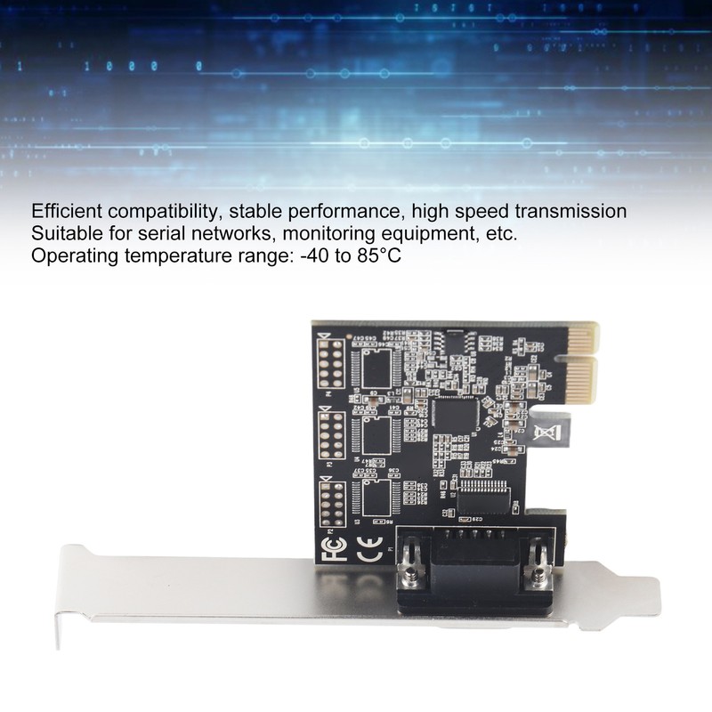 PCI E to RS232 Serial Adapter Card High Speed Transmission