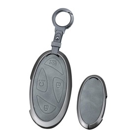 ontto Leather Key Cover Fit for Hyundai Ioniq 6 2023 Car Key Case Fit for Grandeur GN7 Key Fob Protector Fit for Hyundai KONA