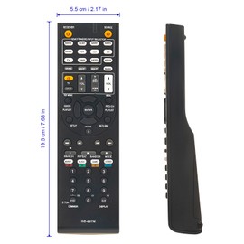 ALLIMITY RC-897M Replacement Remote Control Compatible with Onkyo AV Receiver Home Theatre RC-863M RC-837M RC-836M RC-803M HT-S7805 HT-S3800 TX-SR444 AVR-882 HT-R494 HTR494 TX-SR343