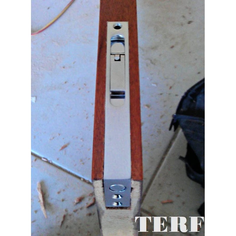 TERF® Heavy Duty Polished Chrome Flush Bolt 150mm [6''] Slide