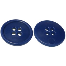 AERZETIX - C56521-100 Round Sewing Buttons Diameter 20 x 3 mm with 4 Holes - Colour Dark Blue 32L L32 - Made of Plastic - Opening 3 mm - Haberdashery Sewing Accessories Clothing Fashion Knitwear
