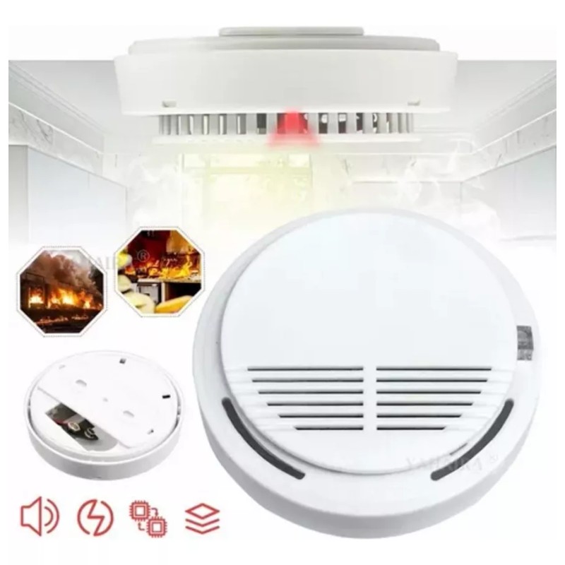 Haichen Detector De Humo Alarma De Incendios Inalambrico Seguridad