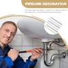 Angoily 6pcs Radiator Pipe Cover Water Guard Sleeves Plastic Cover