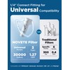 NOVETE Under Sink Water Filter, 1/4" Direct Connect, Update 3