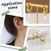 Beebeecraft 8Pairs 4 Styles Hoop Earrings for Women 18K Gold