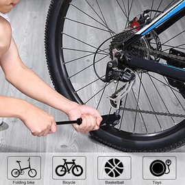 Mini Bicycle Pump, Mini Bicycle Pump, Small Portable Bicycle Pump with Frame Holder, Portable Small Bicycle Pump, Bicycle Air Pump, Basketball Pump, for Road Bikes, Mountain Bikes and Ball