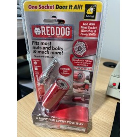 SOOFUN Red Dog Socket As Seen on TV w/ Bonus Drill Adapter Use with Most Socket
