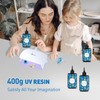 Bsrezn Bsrezn 400g UV Resin Hard, Crystal Clear Premixed Resin