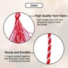 Cordones de honor de graduación, 68 pulgadas de largo (rojo/blanco)