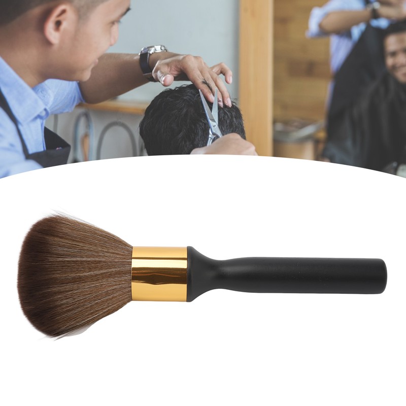 Broken Hair Sweep Brush Long Wooden Handle Soft Nylon Bristles