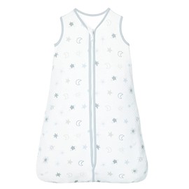 Lictin Baby Sleeping Bag 1.0 TOG, 100% Cotton Baby Wearable Blanket, Baby Grow Bag Swaddle Wrap with Adjustable Length for Baby Infant Toddler 18-36 Months