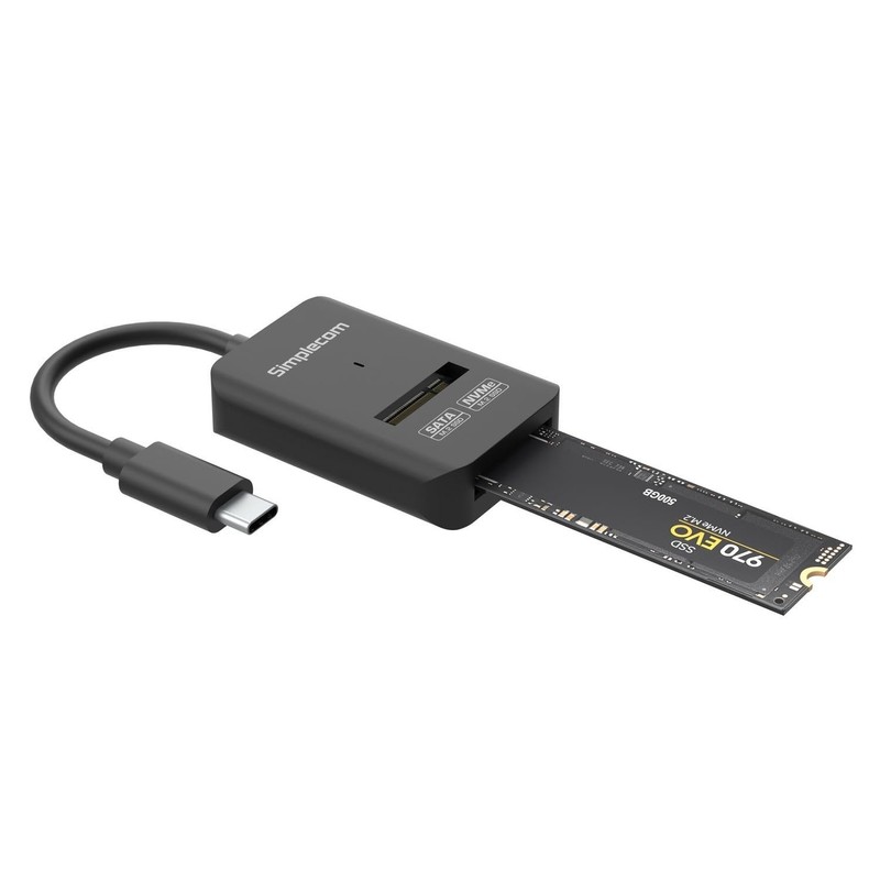 Simplecom SA506 NVMe/SATA Dual Protocol M.2 SSD to USB-C Adapter
