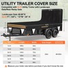 6 x 10 Windproof Utility Trailer Cover, 600D Waterproof Heavy