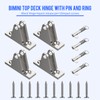 OYMLANX Bimini Top Deck Hinge Kit - 316 Stainless Steel