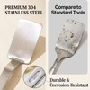 Mafier Mini 10.2in Metal Spatula Set,SUS304 Stainless Steel Spatulas for