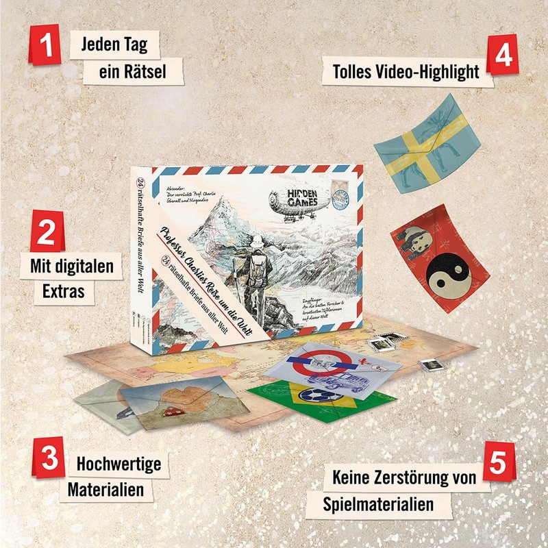 Hidden Games Advent Calendar - Professor Charlie’s Journey around the