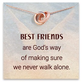 STORYJEWELLERY Best Friend Necklace, Friendship Necklace for Women, Gift for Friends Female, Friendship Gifts for Women Friends, Bestie Bff Sisters Gifts for Women, Pendant Jewelry Necklace for Women,