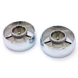 PRP NEW 70-73 Datsun 240Z Chrome Side Dash Vents PAIR / A/C Heater Dashboard L&R SET