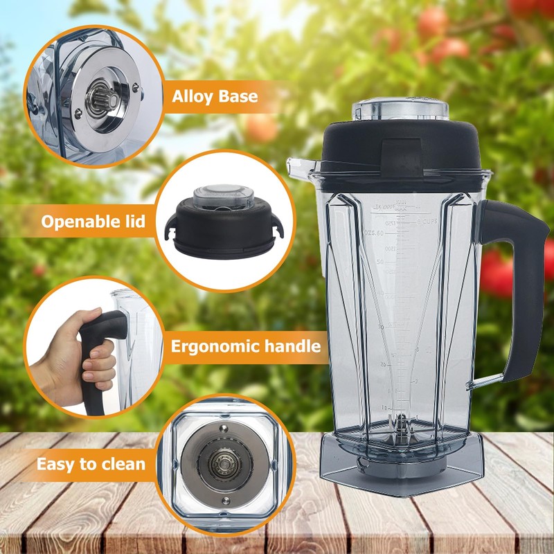 Blender Pitcher 64oz,Replace for Accessories 5200 5000 6500 7500 Pro500