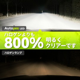 Autoyes H7 LED Headlight for Hi/Lo Cars, Compatible with New Standard Vehicle Inspections, 8 Times Brighter, 24,000 LM, 6500K White Light, H7 LED, Mini Size, 1:1, Non-Polarity, No Adapter, Easy