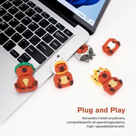 Leizhan 4 * 32GB Cute USB Flash Drive, Doctors Nurses Memory Stick Drive Pendrive Gift for Kids, Teacher, Friends