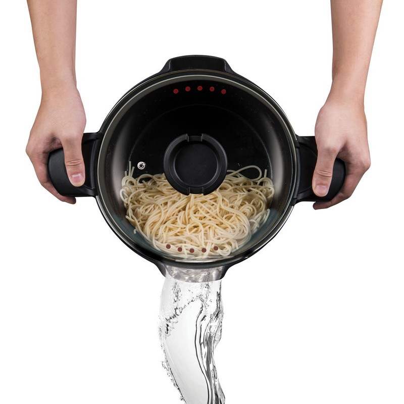 MasterPan 5 QT. Non-Stick Stock N’ Pasta Pot w/ Locking