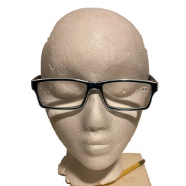 Unbranded Reading Glasses +3.0 Turquoise White Spring Temples Unisex Men+Women 7665R NEW